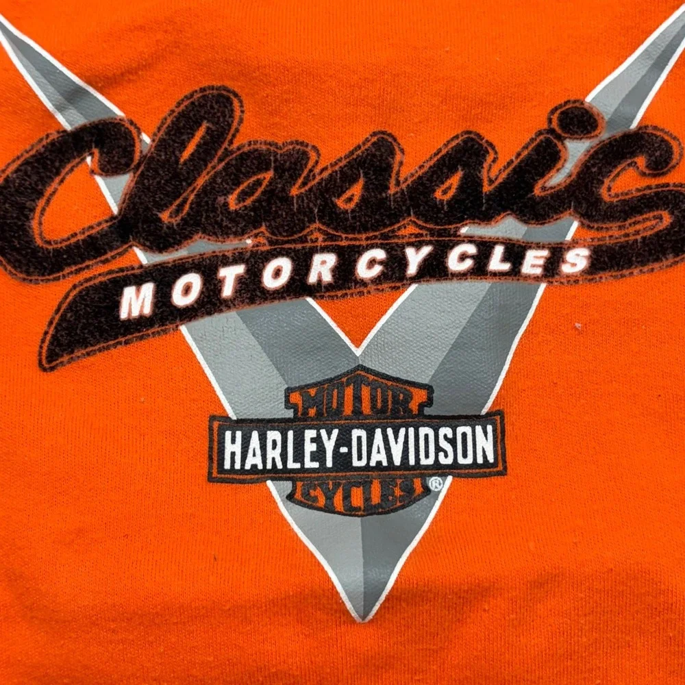 Harley-Davidson‎ Baby Bodysuit 18 Months Orange Black Classic Motorcycles